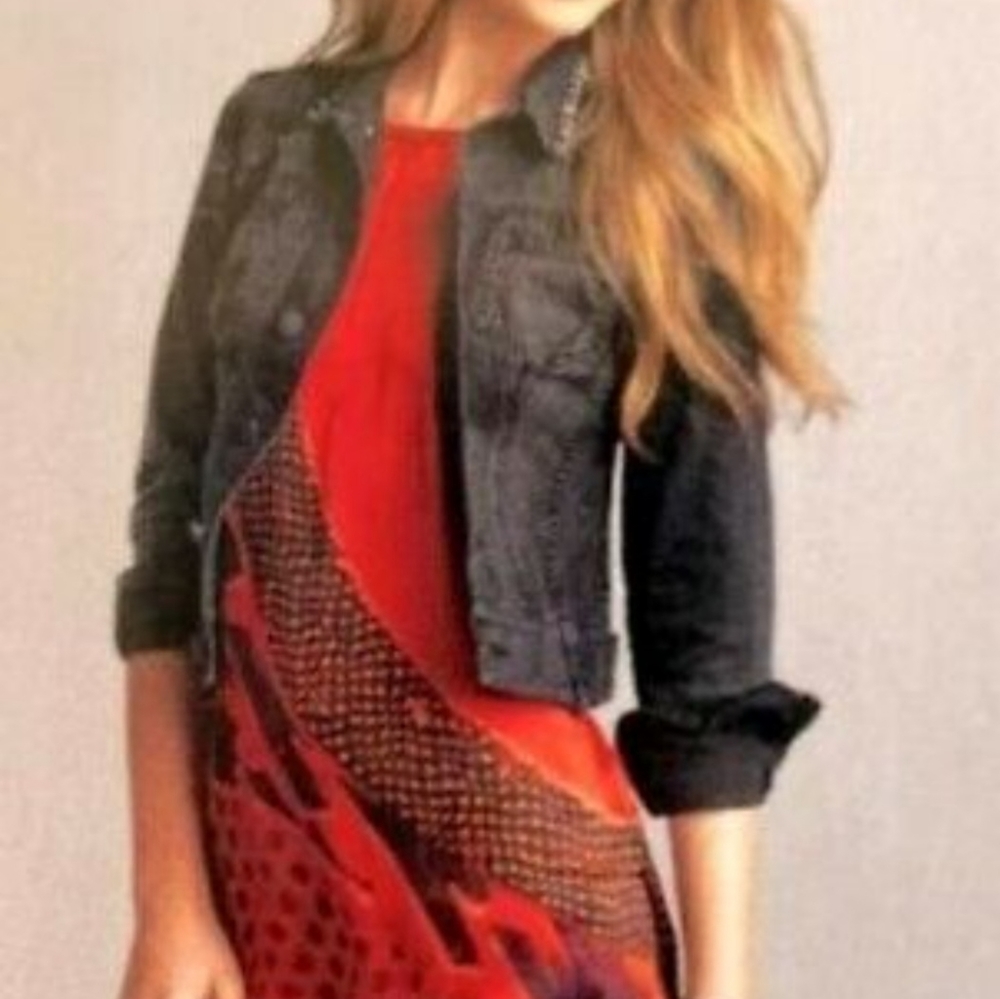 Cabi top silk red sz sm